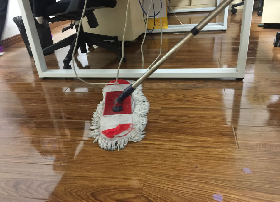 兰考县木地板保洁案例